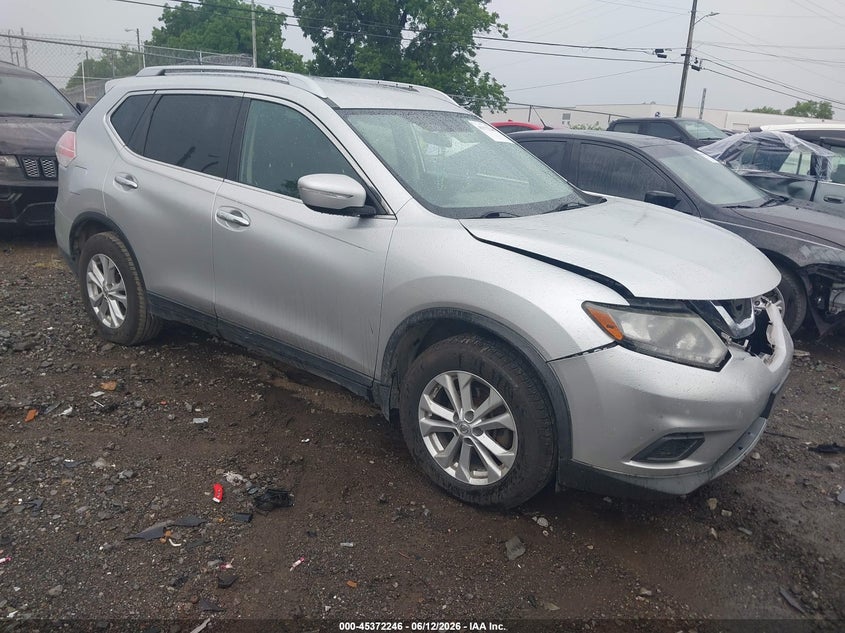 2015 Nissan Rogue VIN KNMAT2MT9FP511122 IAAI salvage auction — FRONT END, Clear (Tennessee), sold $675 on 2026-07-16 (photo 1)