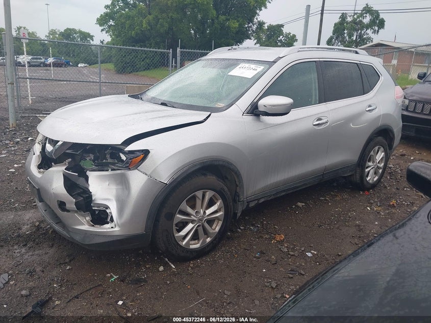 2015 Nissan Rogue VIN KNMAT2MT9FP511122 IAAI salvage auction — FRONT END, Clear (Tennessee), sold $675 on 2026-07-16 (photo 2)