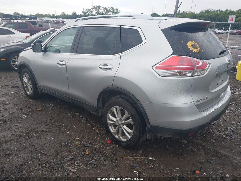2015 Nissan Rogue VIN KNMAT2MT9FP511122 IAAI salvage auction — FRONT END, Clear (Tennessee), sold $675 on 2026-07-16 (photo 3)