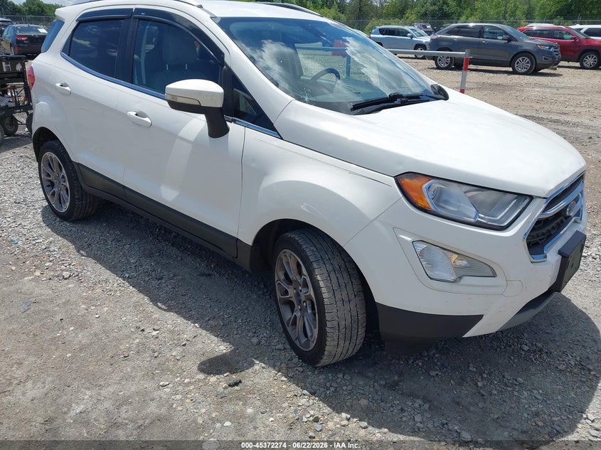 2018 Ford Ecosport VIN MAJ6P1WL2JC181248 IAAI salvage auction — HAIL, Salvage Title, sold $25 on 2026-07-23 (photo 1)