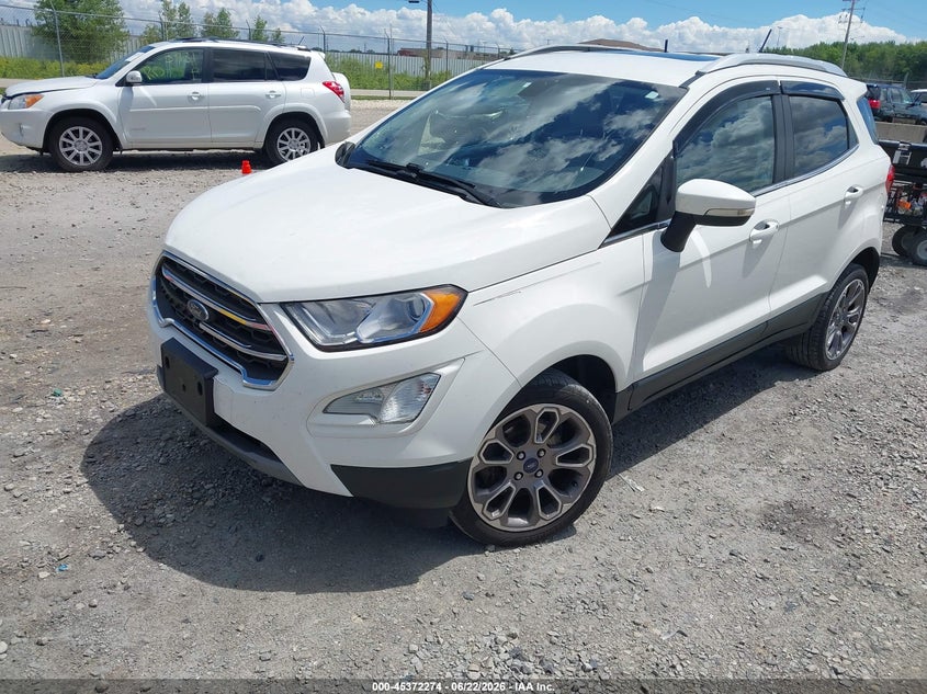 2018 Ford Ecosport VIN MAJ6P1WL2JC181248 IAAI salvage auction — HAIL, Salvage Title, sold $25 on 2026-07-23 (photo 2)