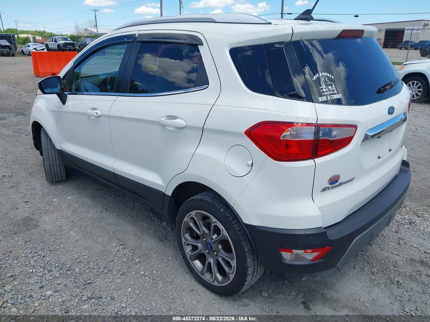 2018 Ford Ecosport VIN MAJ6P1WL2JC181248 IAAI salvage auction — HAIL, Salvage Title, sold $25 on 2026-07-23 (photo 3)