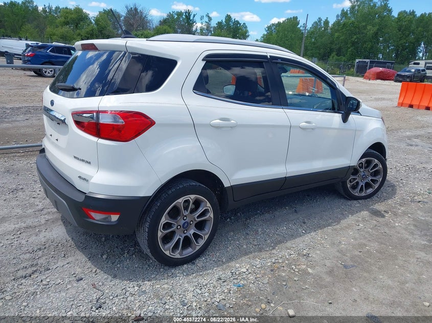 2018 Ford Ecosport VIN MAJ6P1WL2JC181248 IAAI salvage auction — HAIL, Salvage Title, sold $25 on 2026-07-23 (photo 4)