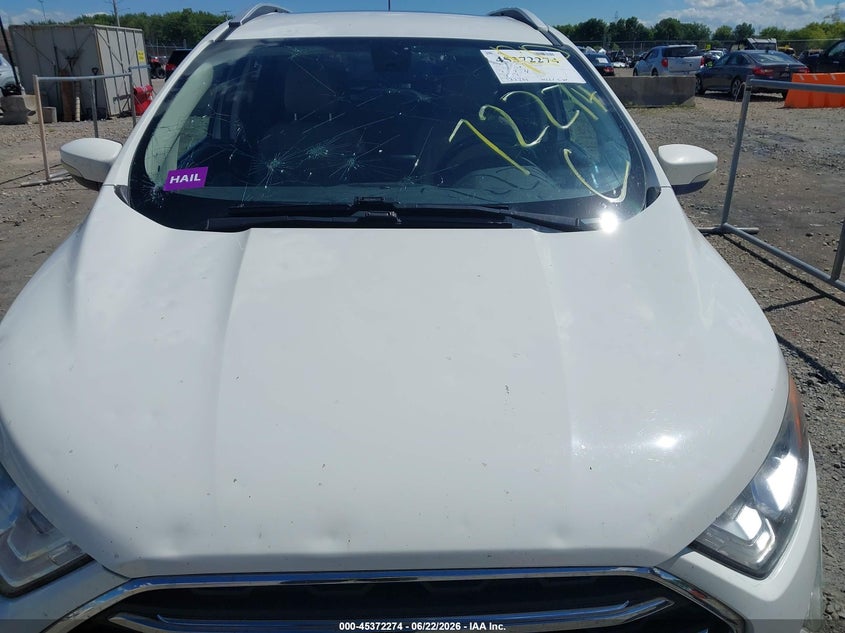 2018 Ford Ecosport VIN MAJ6P1WL2JC181248 IAAI salvage auction — HAIL, Salvage Title, sold $25 on 2026-07-23 (photo 6)