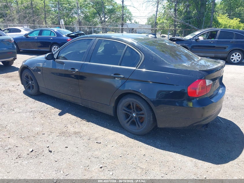 2008 BMW 3 series VIN WBAVC73548KX90719 IAAI salvage auction — NORMAL WEAR, Clear (New Jersey), sold $475 on 2026-07-29 (photo 3)