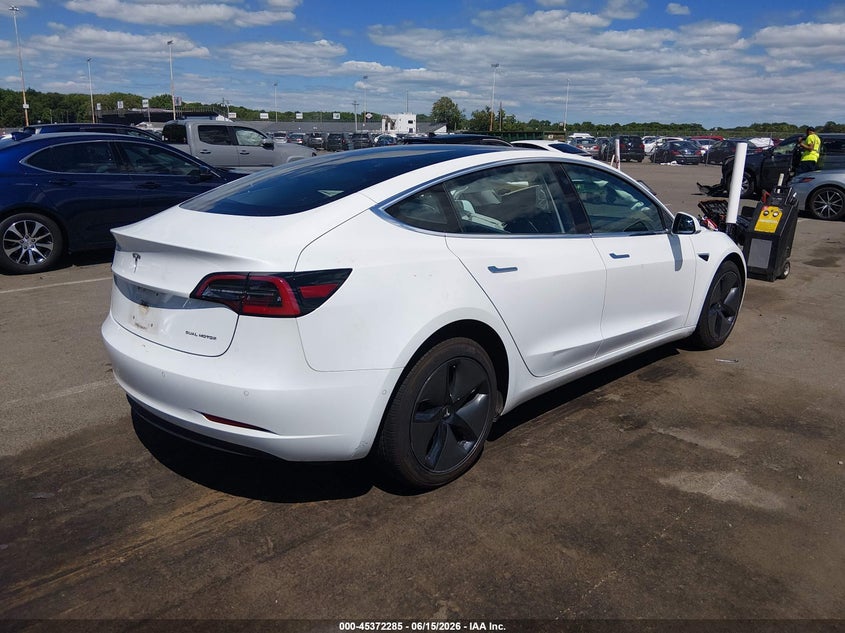 2018 Tesla Model 3 VIN 5YJ3E1EB5JF120832 IAAI salvage auction — LEFT FRONT, Salvage (New Jersey), sold $6,500 on 2026-08-01 (photo 4)
