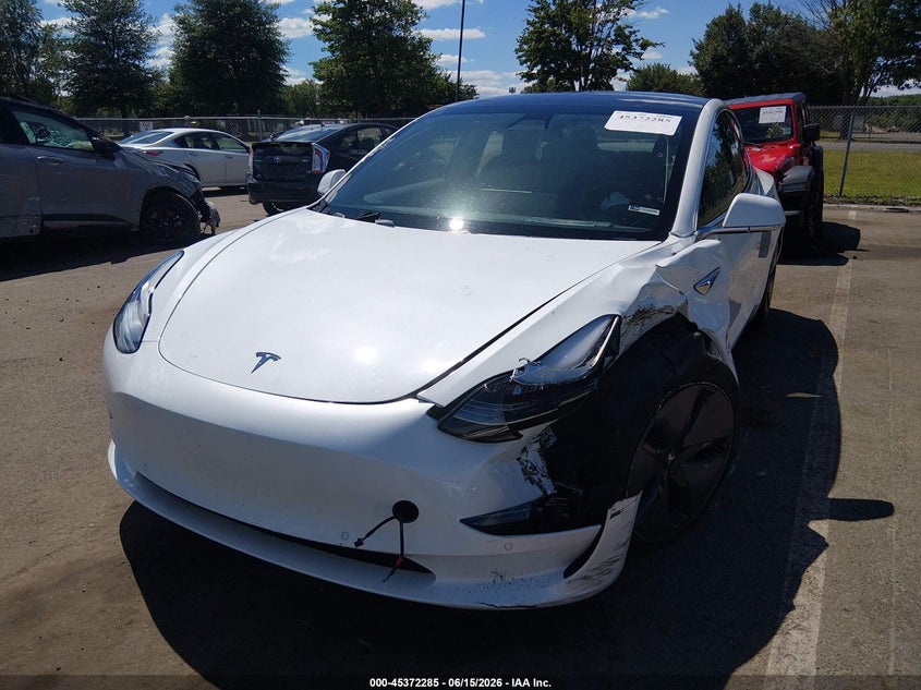 2018 Tesla Model 3 VIN 5YJ3E1EB5JF120832 IAAI salvage auction — LEFT FRONT, Salvage (New Jersey), sold $6,500 on 2026-08-01 (photo 6)