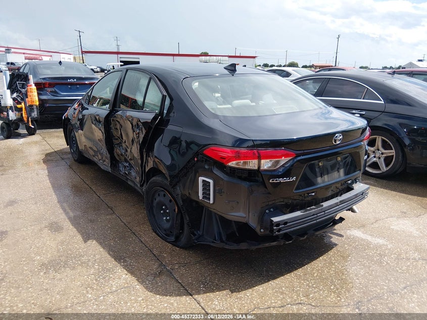 2022 Toyota Corolla VIN JTDEPMAE9NJ199716 IAAI salvage auction — NORMAL WEAR, Original (Texas), sold $4,350 on 2026-07-06 (photo 3)