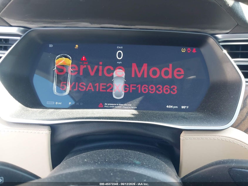 2016 Tesla Model s VIN 5YJSA1E2XGF169363 IAAI salvage auction — RIGHT SIDE, Salvage (California), sold $6,350 on 2026-07-20 (photo 7)