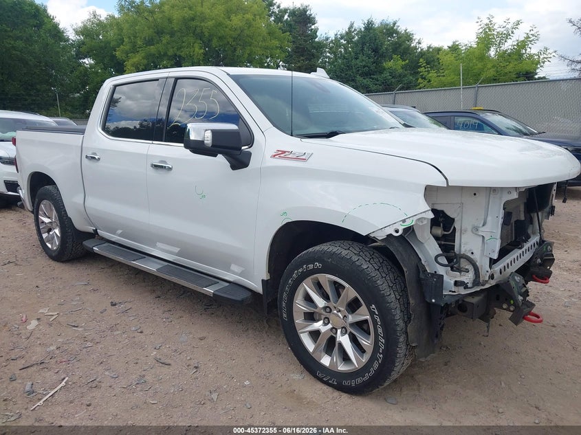2019 Chevrolet Silverado VIN 1GCUYGED4KZ101037 IAAI salvage auction — FRONT END, Clear (Wisconsin), sold $7,600 on 2026-07-23 (photo 1)