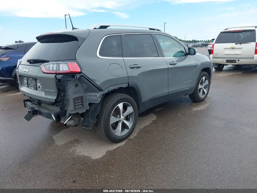 2021 Jeep Cherokee VIN 1C4PJMDX6MD165205 IAAI salvage auction — REAR END, Salvage (Michigan), sold $6,200 on 2026-08-28 (photo 4)