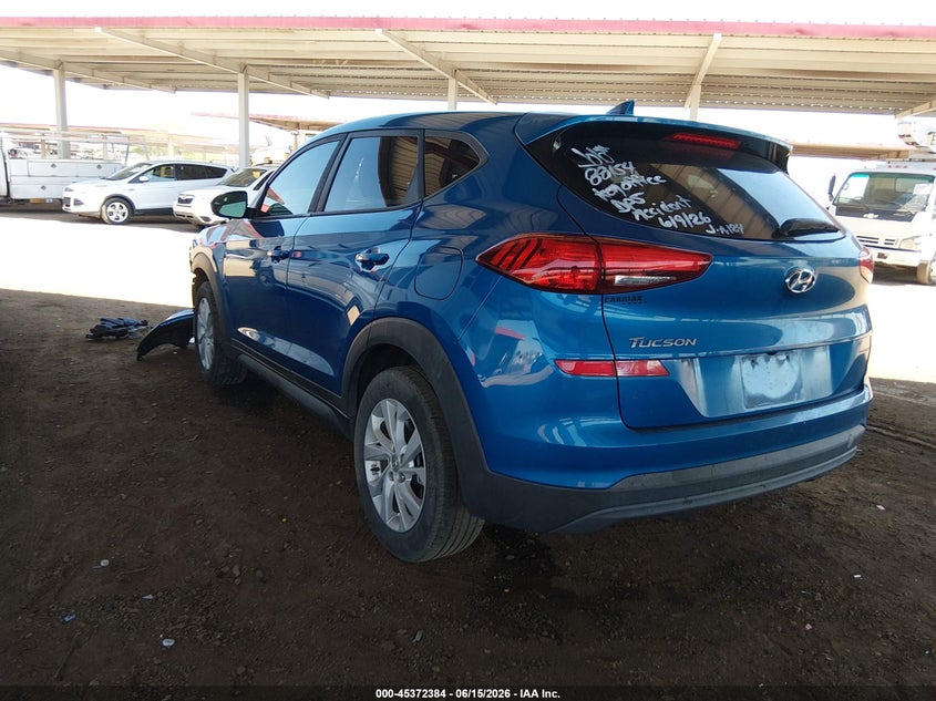 2019 Hyundai Tucson VIN KM8J23A46KU859134 IAAI salvage auction — LEFT FRONT, Salvage Title, sold $25 on 2026-07-28 (photo 3)