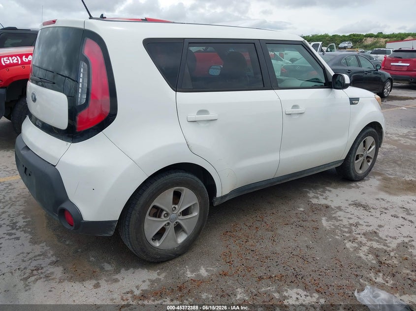 2014 Kia Soul VIN KNDJN2A29E7004242 IAAI salvage auction — FRONT END, Salvage (Texas), sold $650 on 2026-09-05 (photo 4)