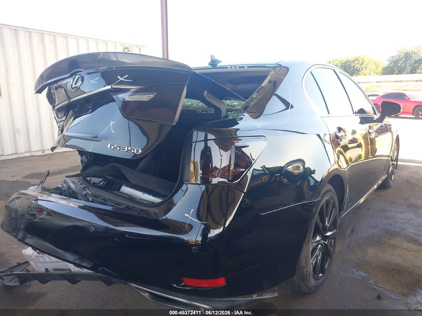 2013 Lexus Gs VIN JTHBE1BL4D5026311 IAAI salvage auction — REAR END, Salvage (California), sold $2,050 on 2026-07-28 (photo 4)