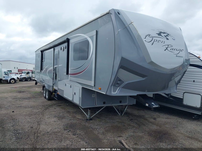 2016 Highland ridge Open range VIN 58TFL4121G5024101 IAAI salvage auction — STORM DAMAGE, Clear (North Dakota), sold $75 on 2026-07-28 (photo 1)
