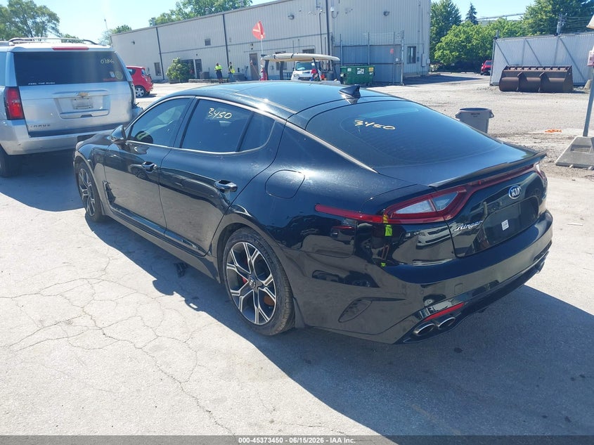 2018 Kia Stinger VIN KNAE55LC4J6020225 IAAI salvage auction — FRONT END, Salvage (Illinois), sold $8,200 on 2026-07-13 (photo 3)