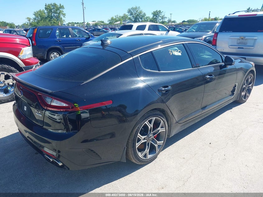 2018 Kia Stinger VIN KNAE55LC4J6020225 IAAI salvage auction — FRONT END, Salvage (Illinois), sold $8,200 on 2026-07-13 (photo 4)