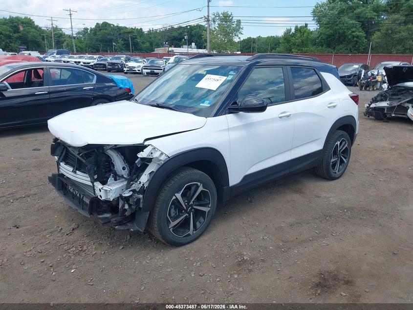 2021 Chevrolet Trailblazer VIN KL79MUSL4MB049364 IAAI salvage auction — FRONT END, Salvage Title, sold $4,550 on 2026-07-22 (photo 2)