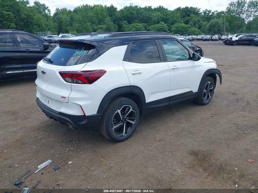 2021 Chevrolet Trailblazer VIN KL79MUSL4MB049364 IAAI salvage auction — FRONT END, Salvage Title, sold $4,550 on 2026-07-22 (photo 4)