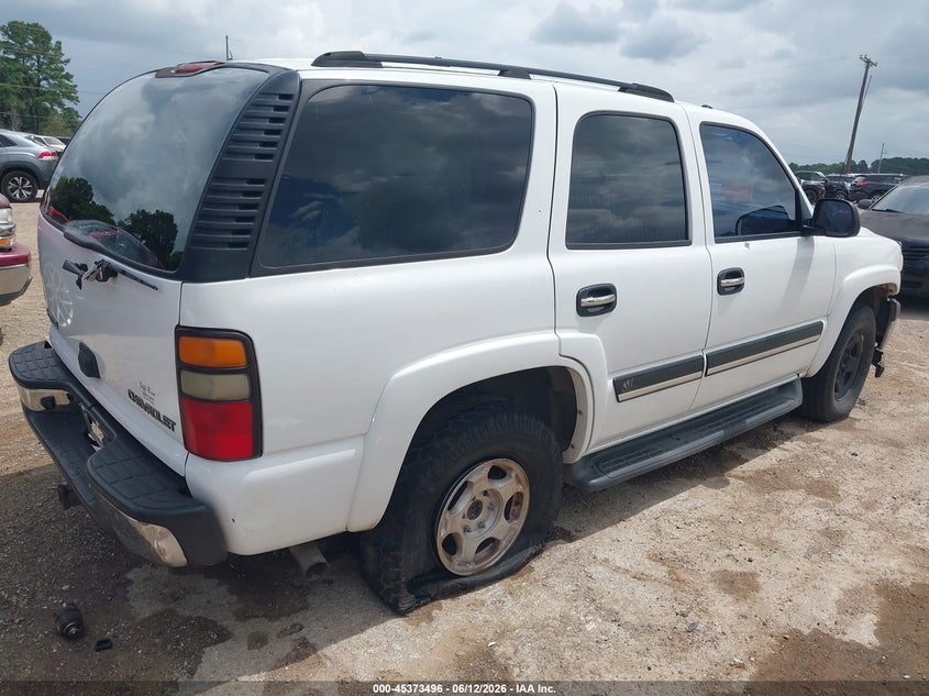 2005 Chevrolet Tahoe VIN 1GNEC13T25R216757 IAAI salvage auction — FRONT END, Original (Texas), sold $1,150 on 2026-07-09 (photo 4)