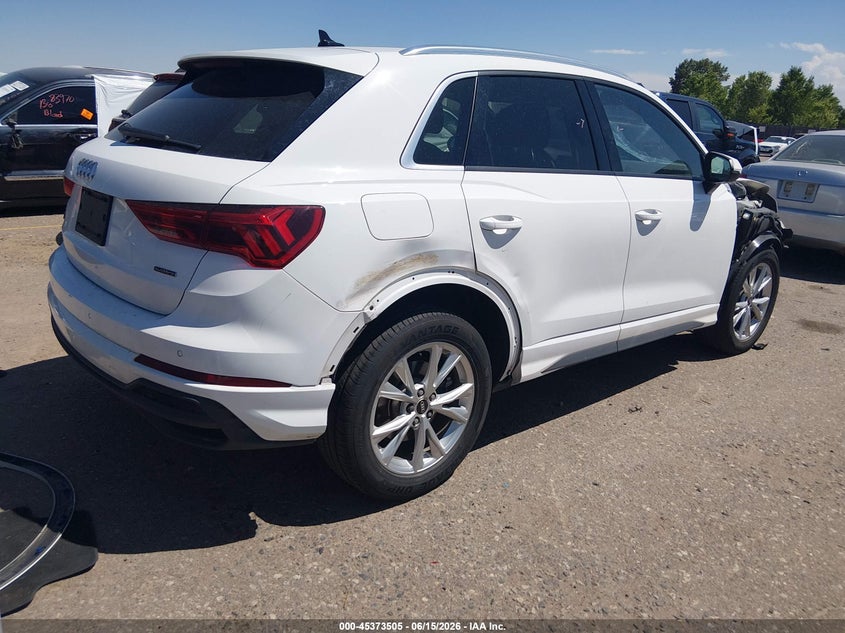 2023 Audi Q3 VIN WA1DECF36P1048509 IAAI salvage auction — RIGHT FRONT, Salvage (Colorado), sold $8,800 on 2026-08-19 (photo 4)