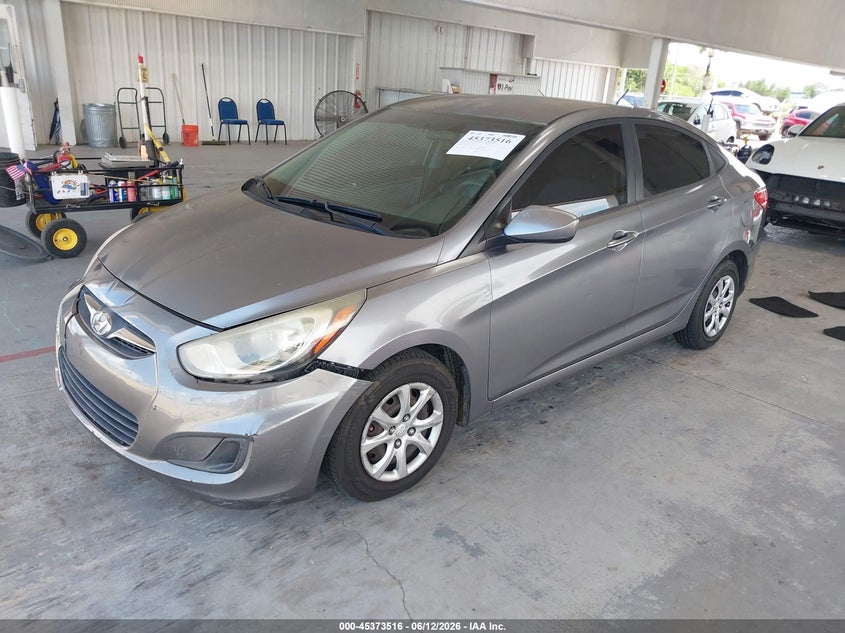 2014 Hyundai Accent VIN KMHCT4AE0EU636953 IAAI salvage auction — FRONT END, Rebuildable (Florida), sold $675 on 2026-07-15 (photo 2)