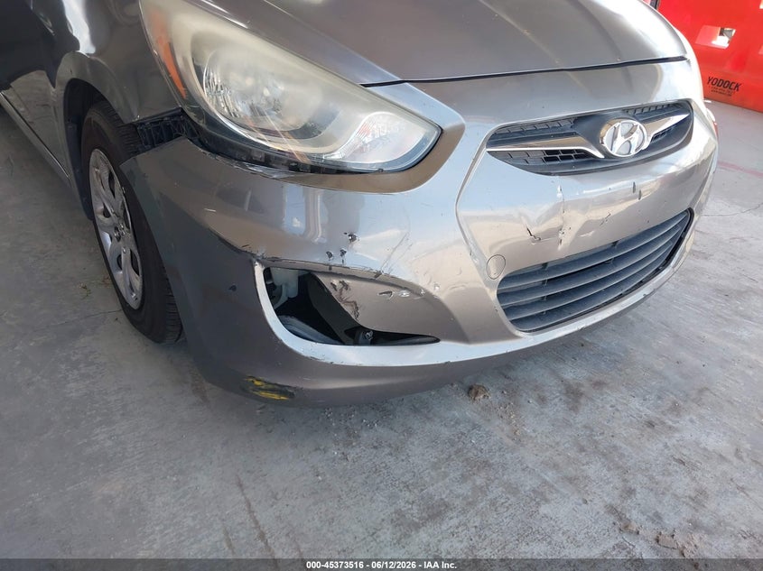 2014 Hyundai Accent VIN KMHCT4AE0EU636953 IAAI salvage auction — FRONT END, Rebuildable (Florida), sold $675 on 2026-07-15 (photo 6)