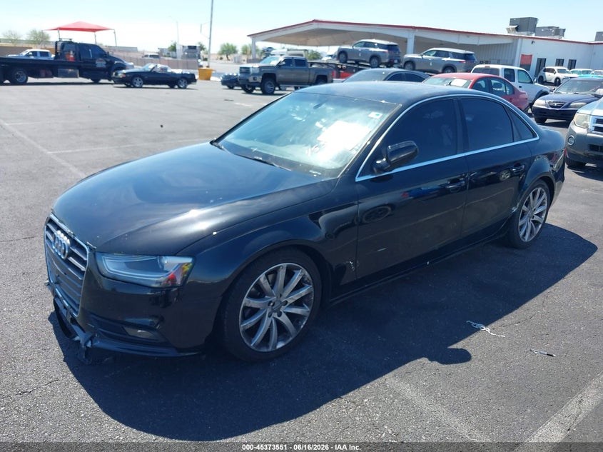 2013 Audi A4 VIN WAUEFAFL5DN022030 IAAI salvage auction — NORMAL WEAR, Regular (Nevada), sold $575 on 2026-07-24 (photo 2)