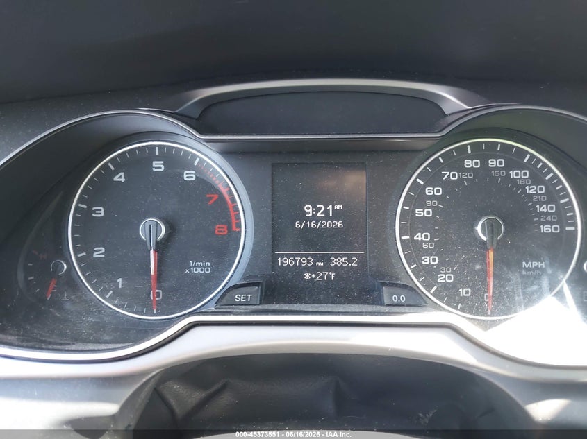 2013 Audi A4 VIN WAUEFAFL5DN022030 IAAI salvage auction — NORMAL WEAR, Regular (Nevada), sold $575 on 2026-07-24 (photo 7)