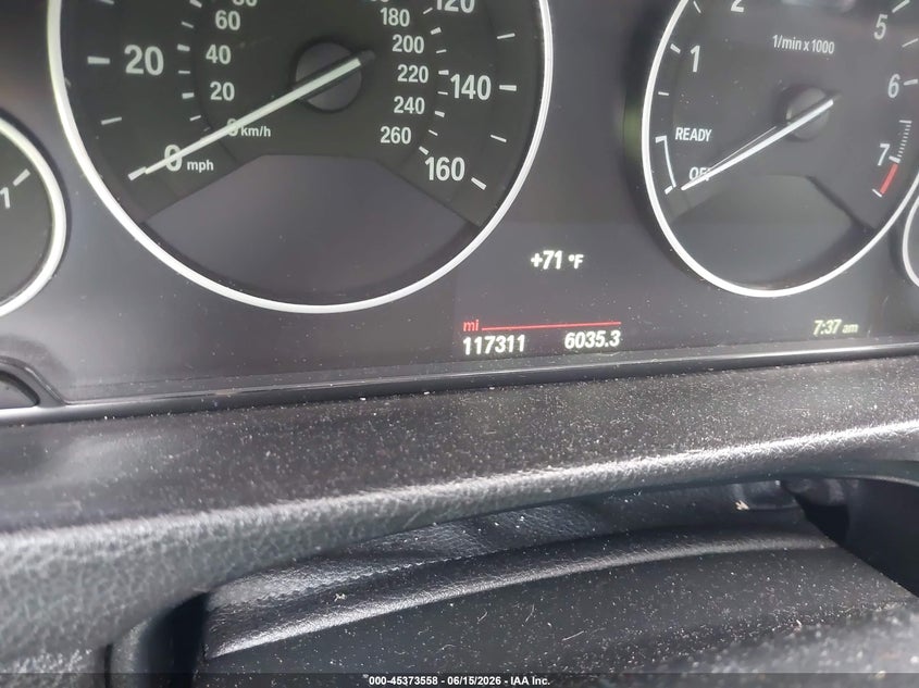 2015 BMW 3er VIN WBA3B5G52FNS12042 IAAI salvage auction — LEFT REAR, Wait Title, sold $1,700 on 2026-08-21 (photo 7)