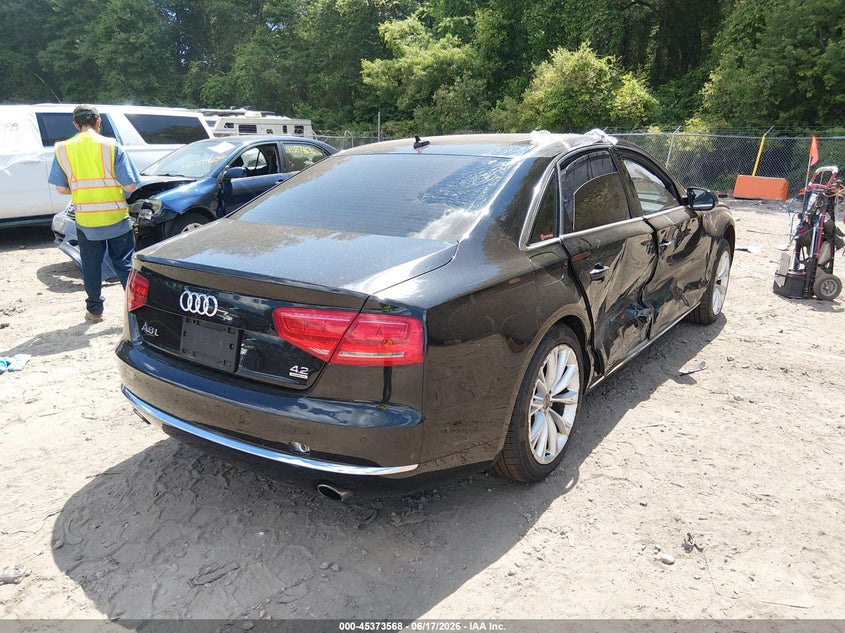 2012 Audi A8 VIN WAURVAFD2CN006606 IAAI salvage auction — FRONT END, Clear (Massachusetts), sold $525 on 2026-07-21 (photo 4)