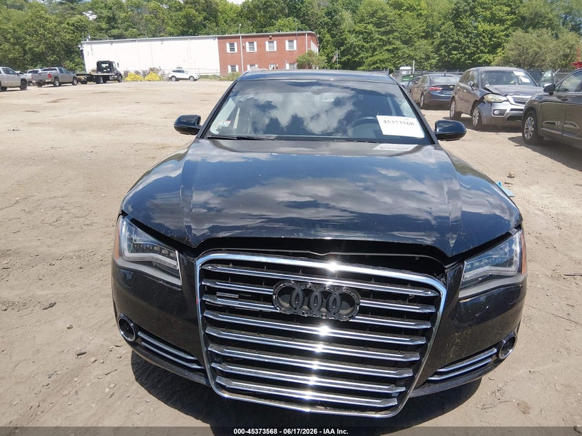 2012 Audi A8 VIN WAURVAFD2CN006606 IAAI salvage auction — FRONT END, Clear (Massachusetts), sold $525 on 2026-07-21 (photo 6)