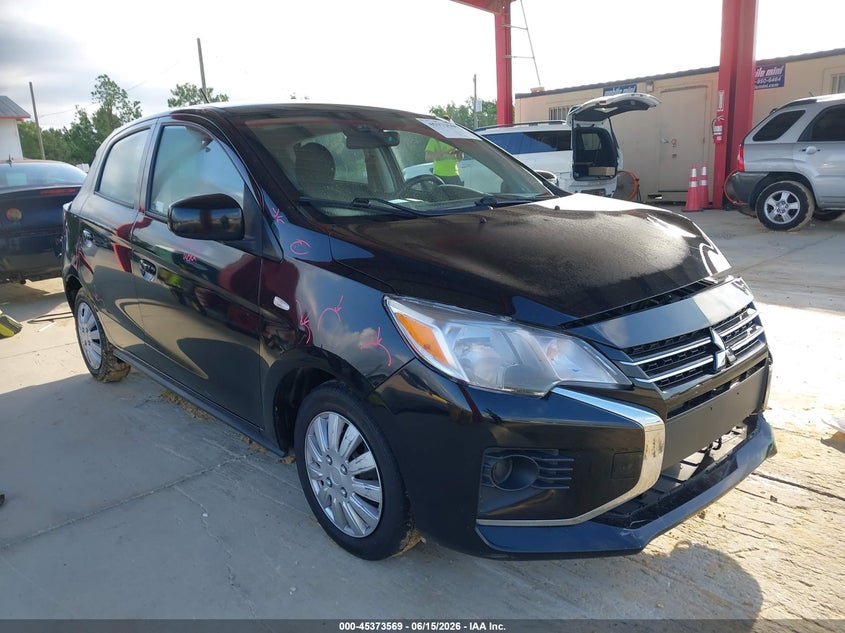 2022 Mitsubishi Mirage VIN ML32AUHJ7NH005346 IAAI salvage auction — LEFT FRONT, Salvage Title, sold $2,150 on 2026-07-21 (photo 1)