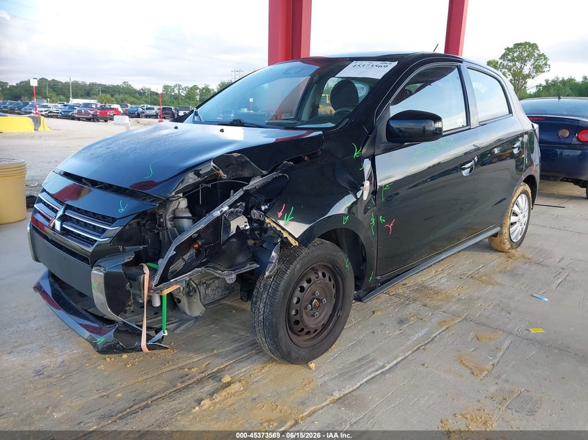 2022 Mitsubishi Mirage VIN ML32AUHJ7NH005346 IAAI salvage auction — LEFT FRONT, Salvage Title, sold $2,150 on 2026-07-21 (photo 2)