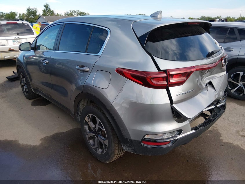 2020 Kia Sportage VIN KNDPM3AC1L7808561 IAAI salvage auction — REAR END, Salvage (Ohio), sold $4,125 on 2026-07-21 (photo 3)