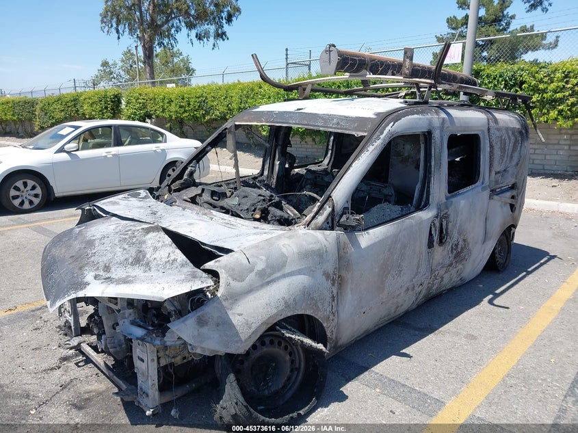 2015 Ram Promaster city VIN ZFBERFAT1F6A37478 IAAI salvage auction — TOTAL BURN, Salvage Title, sold $150 on 2026-07-14 (photo 2)