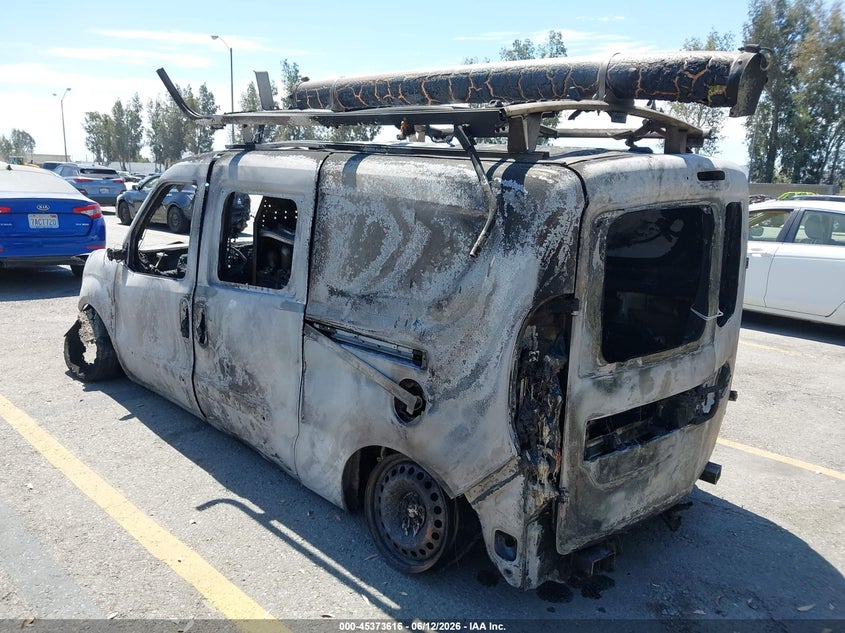 2015 Ram Promaster city VIN ZFBERFAT1F6A37478 IAAI salvage auction — TOTAL BURN, Salvage Title, sold $150 on 2026-07-14 (photo 3)