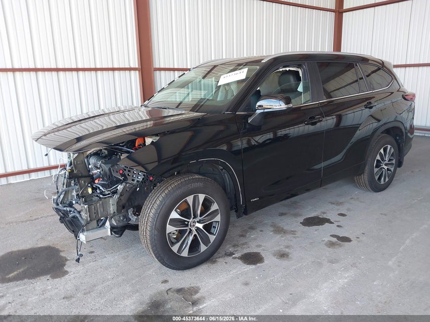 2026 Toyota Highlander VIN 5TDKBRCH0TS713135 IAAI salvage auction — FRONT END, Salvage Title, sold $25 on 2026-07-29 (photo 2)