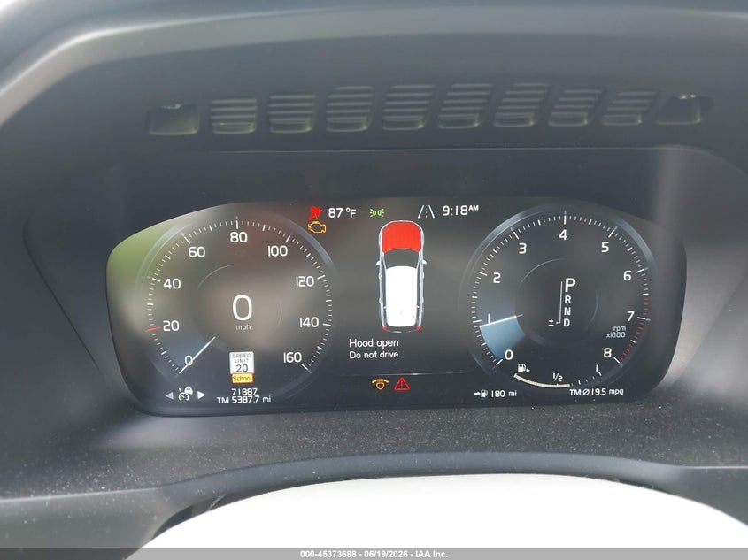 2019 Volvo Xc90 VIN YV4A22PK7K1498063 IAAI salvage auction — FRONT END, Salvage Title, sold $9,150 on 2026-08-13 (photo 7)