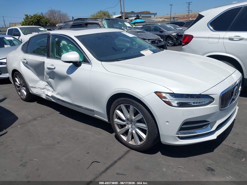 2018 Volvo S90 VIN LVY992ML8JP038607 IAAI salvage auction — RIGHT SIDE, Salvage Certificate (California), sold $4,150 on 2026-07-15 (photo 1)