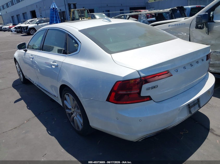 2018 Volvo S90 VIN LVY992ML8JP038607 IAAI salvage auction — RIGHT SIDE, Salvage Certificate (California), sold $4,150 on 2026-07-15 (photo 3)