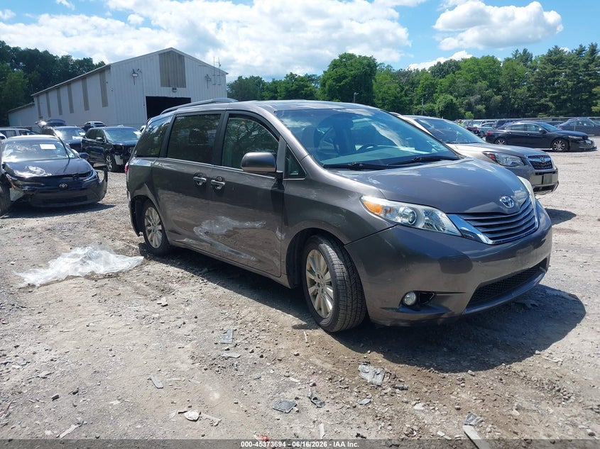 2015 Toyota Sienna VIN 5TDDK3DC8FS108258 IAAI salvage auction — REAR END, Mv-907A (New York), sold $4,150 on 2026-07-07 (photo 1)