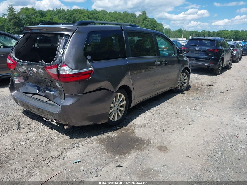 2015 Toyota Sienna VIN 5TDDK3DC8FS108258 IAAI salvage auction — REAR END, Mv-907A (New York), sold $4,150 on 2026-07-07 (photo 4)