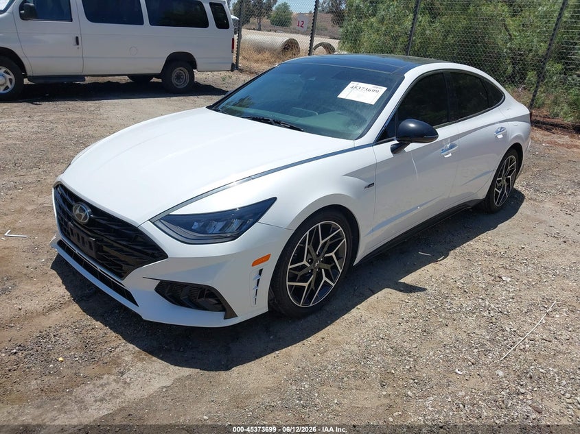 2021 Hyundai Sonata VIN 5NPEK4JC0MH106005 IAAI salvage auction — RIGHT SIDE, Salvage Title, sold $7,100 on 2026-07-27 (photo 2)