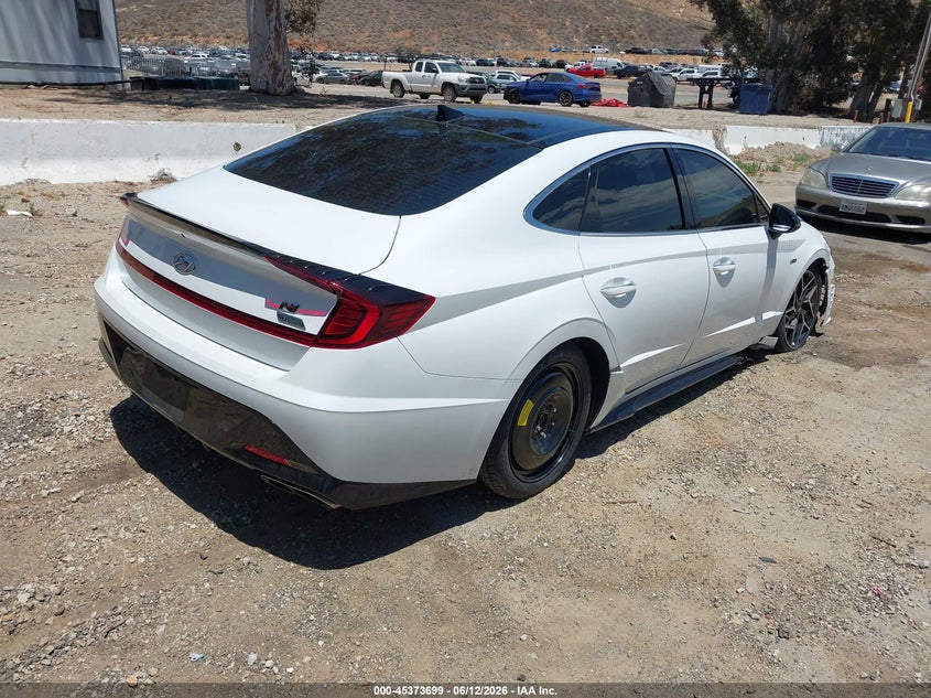 2021 Hyundai Sonata VIN 5NPEK4JC0MH106005 IAAI salvage auction — RIGHT SIDE, Salvage Title, sold $7,100 on 2026-07-27 (photo 4)