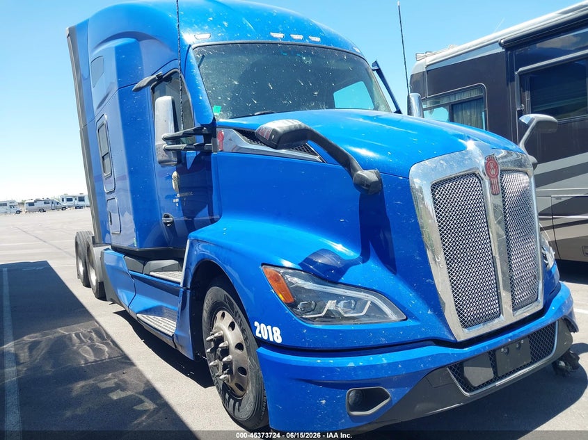 2023 Kenworth T680 VIN 1XKYDP9X7PJ235780 IAAI salvage auction — FRONT END, Salvage (Nevada), sold $27,300 on 2026-08-12 (photo 1)