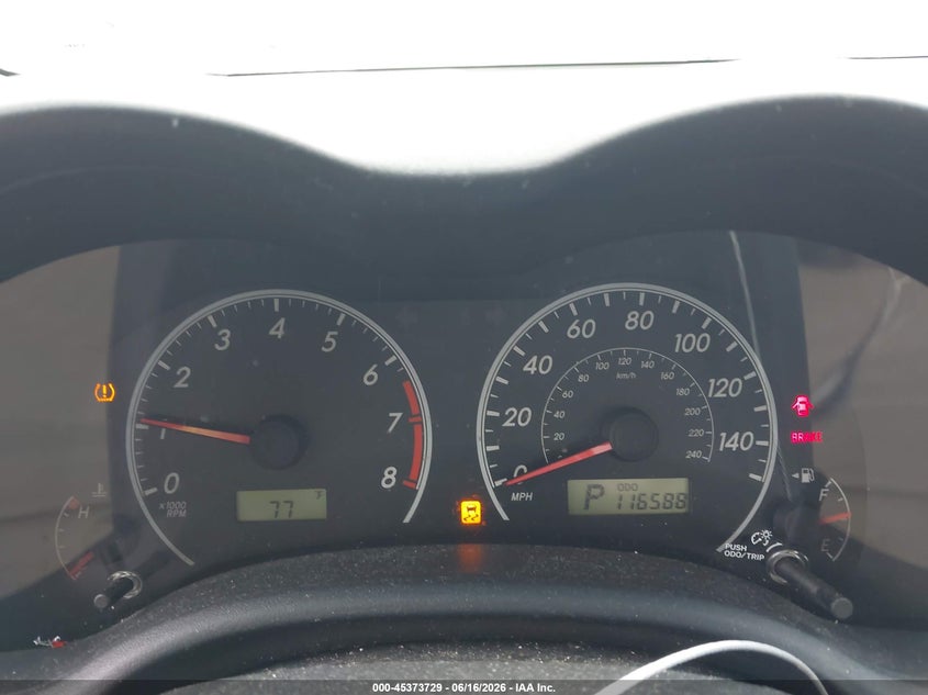 2012 Toyota Corolla VIN 5YFBU4EE4CP043906 IAAI salvage auction — NORMAL WEAR, Original (Texas), sold $3,300 on 2026-07-15 (photo 7)