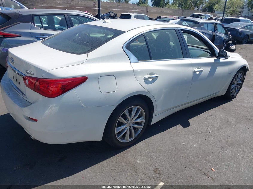 2015 Infiniti Q50 VIN JN1BV7AP2FM346151 IAAI salvage auction — FRONT END, Salvage Title, sold $2,600 on 2026-07-08 (photo 4)