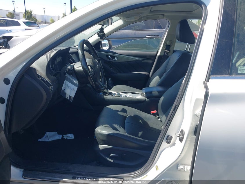 2015 Infiniti Q50 VIN JN1BV7AP2FM346151 IAAI salvage auction — FRONT END, Salvage Title, sold $2,600 on 2026-07-08 (photo 5)