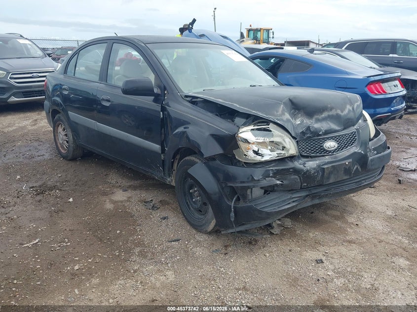 2007 Kia Rio VIN KNADE123476261068 IAAI salvage auction — FRONT END, Salvage (Texas), sold $25 on 2026-07-21 (photo 1)